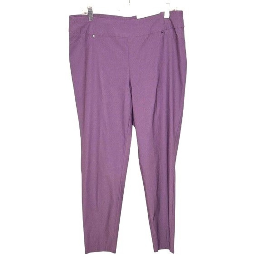 Mid-rise‎ Slim Career Office Purple Dress Pants NWT Women's Size 14 Cato